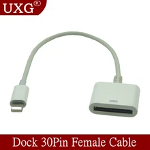 Док-станция для 30Pin женский USB-C USB 3,1 Micro USB Lightning 8pin Type C мужской короткий зарядный кабель для передачи данных для Huawei Xiaomi Mac Onplus Высота каблука 10...