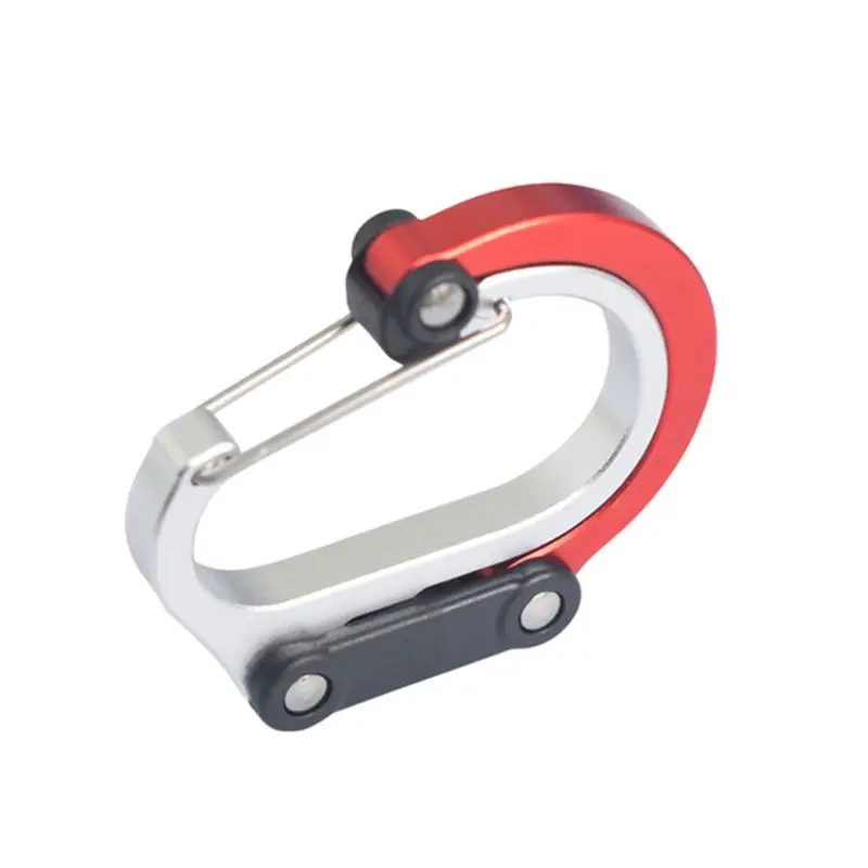 

Aluminum Alloy D-Ring Carabiner Camping Fishing Keychain Hang Buckle Rotating Hook Clip
