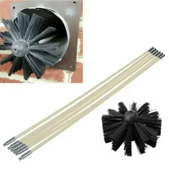

4/6/8/12 pcs Chimney Cleaning Brush Bendable Long Nylon Wire Chimney Brush Kit Domestic Industrial Boiler Dryer Cleaning Tools