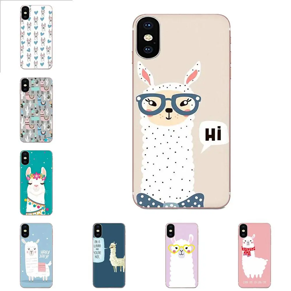 Лама лама альпакас животное для Huawei Mate 9 10 20 P P8 P9 P10 P20 P30 P40 Lite Pro Smart 2017 мягкие ТПУ