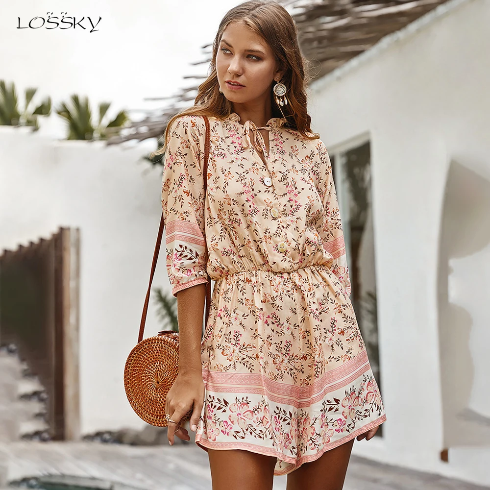 Rompers Womens Short Jumpsuit Summer Casual One Piece Playsuits Boho Wide Leg Women Clothes Beach 2020 Pink Outfits For Women Rompers Womens Short Jumpsuit Summer Casual One Piece Playsuits Boho Wide Leg Women Clothes Beach 2020 Pink Outfits For Women