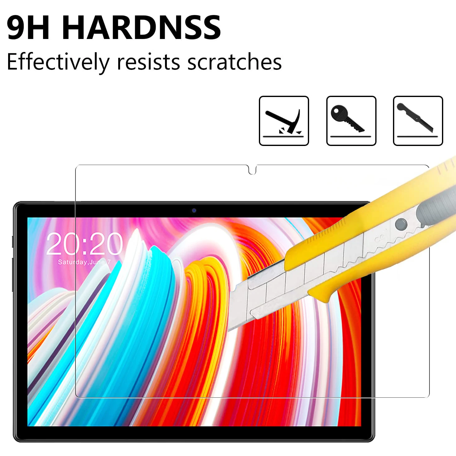 3 Packs Tempered Glass for Teclast M40 10.1 inch Screen Protector Tablet Protective Film Anti-Scratch Tempered Glass best tablet with keyboard