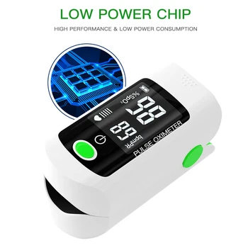 

24H Shipping Portable Finger Pulse Oximeter Blood Oxygen Monitor Oxygen Saturation Monitor