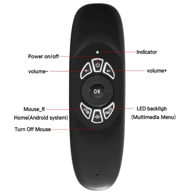 C120 RGB 3 подсветка Fly Air Mouse беспроводная клавиатура с подсветкой G64 перезаряжаемый 2