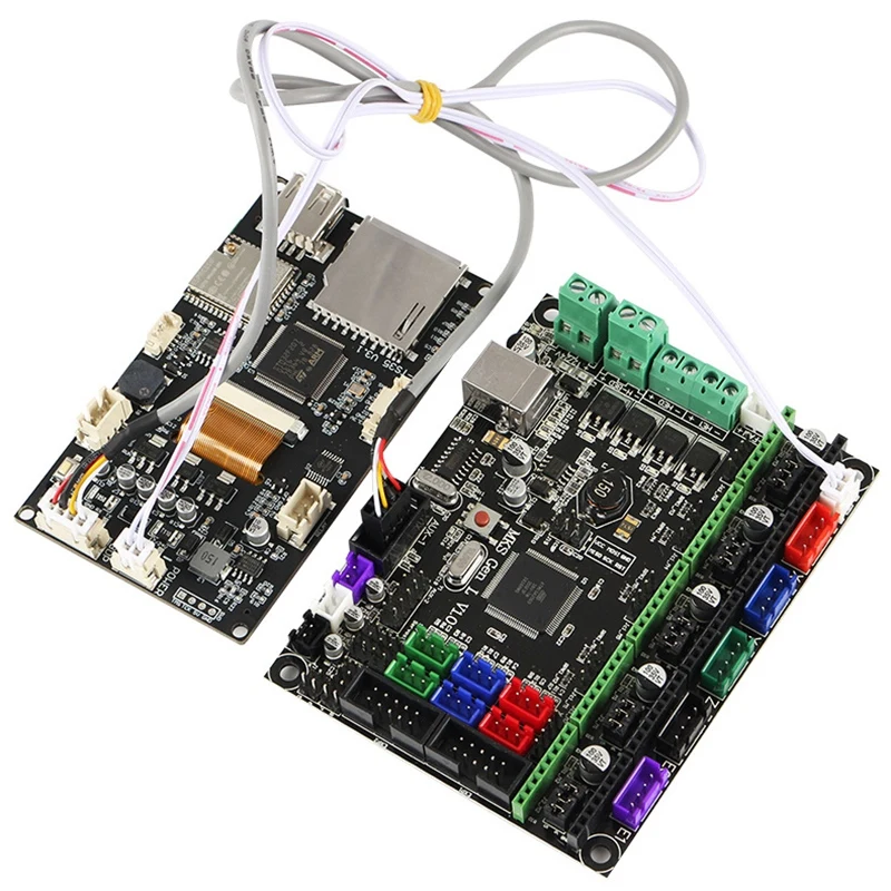 Комплект материнской платы для 3d принтера Mks Gen L+ 3,5 дюймовый полноцветный Wifi экран отключение питания продолжило играть на 9 языках