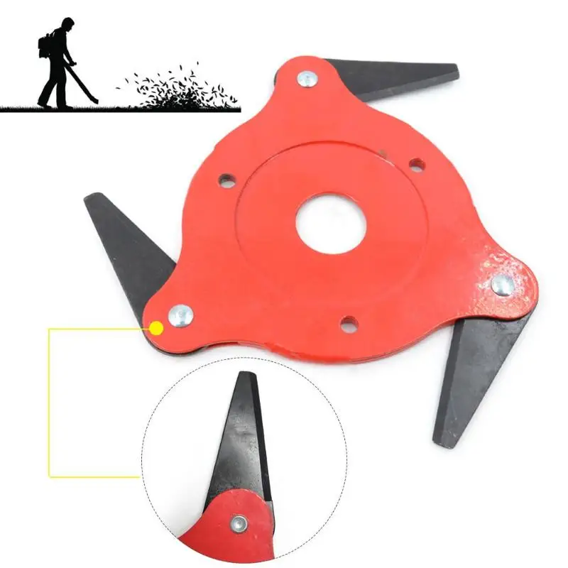 Garden Lawn Mower Blade Manganese Steel Easy Install High Hardness Sharper and More Durable Grass Trimmer Brush Cutter Head