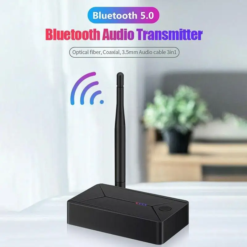 2020 New Audio Transmitter 3 5mm 3 5 AUX Jack RCA USB Headphone Optical Stereo For TV Wireless Coaxial PC Dongle Adapter X4X7