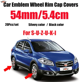 

20pcs/set 54mm 5.4cm Car Emblem Wheel Hub Cover Auto Badge Rims Wheel Center Caps for Suzuki Swift Alto SX4 Jimnty