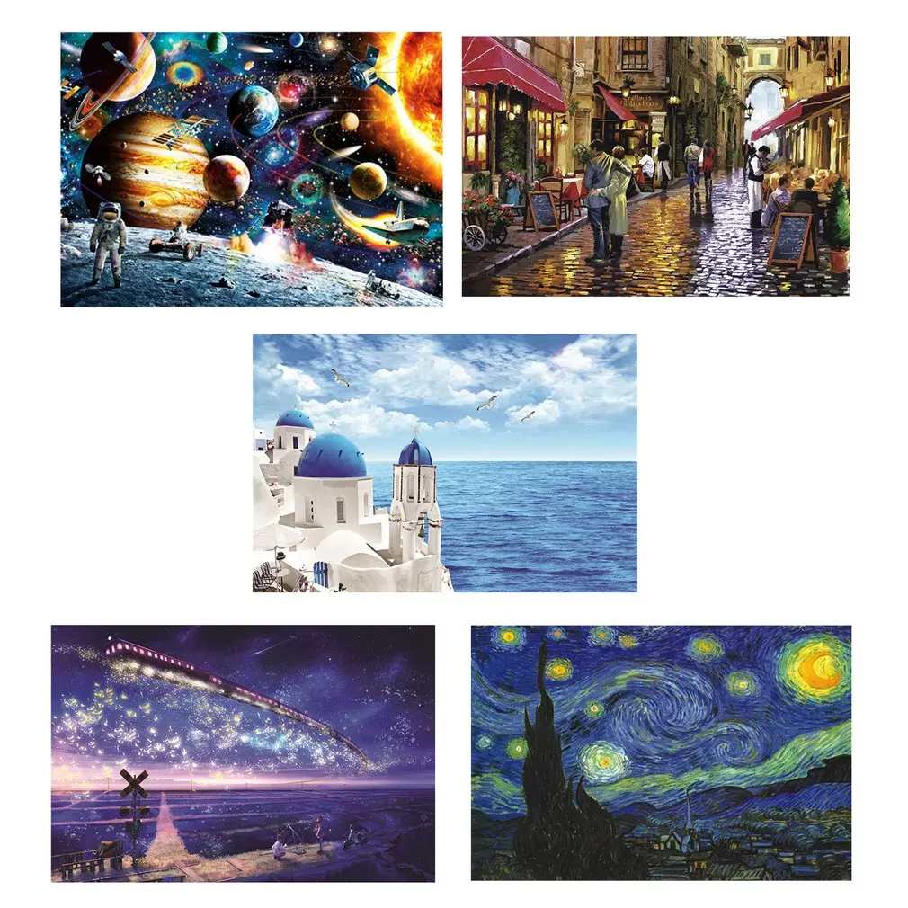 

70*50 cm jigsaw puzzle 1000 pieces Art Assembling picture Landscape puzzle for adults games toys for adults mat