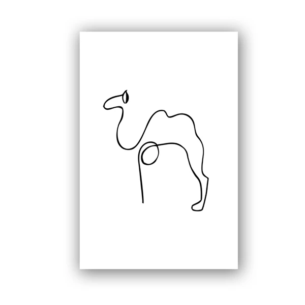 Pablo Picasso Print Animals Abstract One Line Drawings Painting Pictures Sketches Minimalist Wall Art Canvas Prints_voghion.com