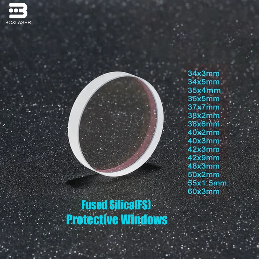 Quartz Fused Silica Laser Protective Windows D30mm Series Laser Protection Lens mirrors for 1064nm Fiber Laser Precitec Raytools