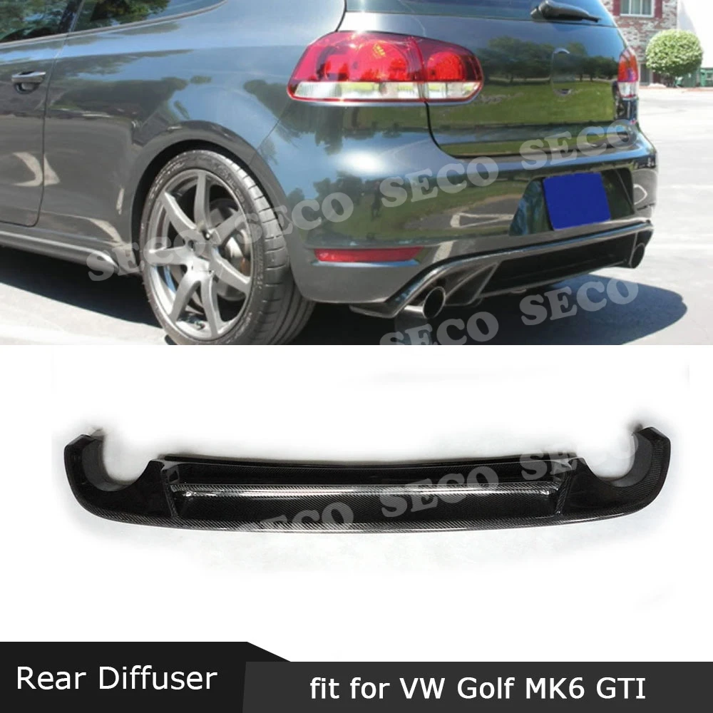 Для Volkswagen VW Golf 6 VII MK6 GTI 2010-2013 диффузор, губа на задний бампер из углеродного волокна/FRP бампер Hugger Guard автомобильный Стайлинг