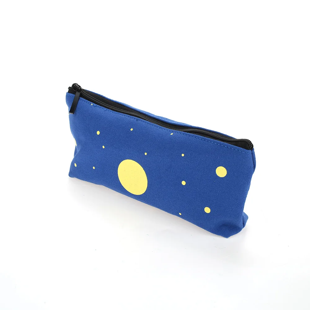 Night sky Сумка-карандаш на молнии, косметичка, 4 цвета, чехол-ручка, канцелярские подарки, меховые школьные принадлежности, Простая защита, для хранения студентов - Цвет: Night sky
