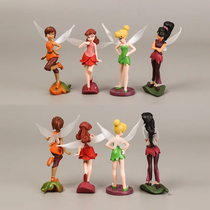 Крыло Девушки Игрушки для принцесс фигурки Dolls Куклы 10 см ПВХ изготовление моделей для девочек DIY украшения торта чудесные куклы 7 видов стилей чудесная Цветочная фея
