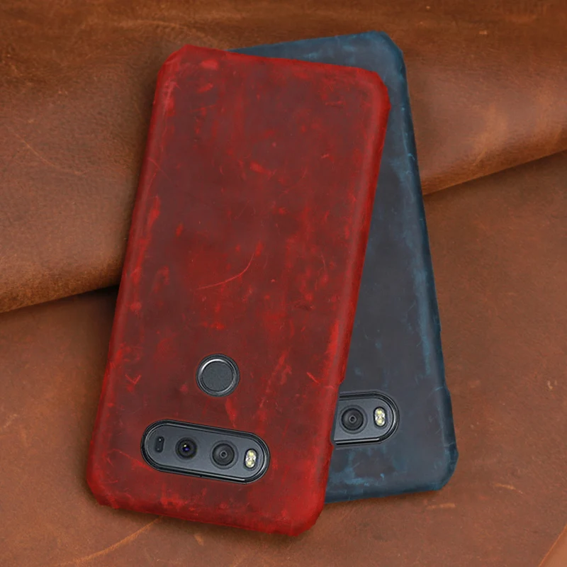 Crazy horse кожа чехол для телефона для LG V10 V20 V30 V40 V50 ThinQ G3 G4 G5 G6 G7 G8s ThinQ K40 K50 Q7 Q6 Q Stylo4 задняя крышка