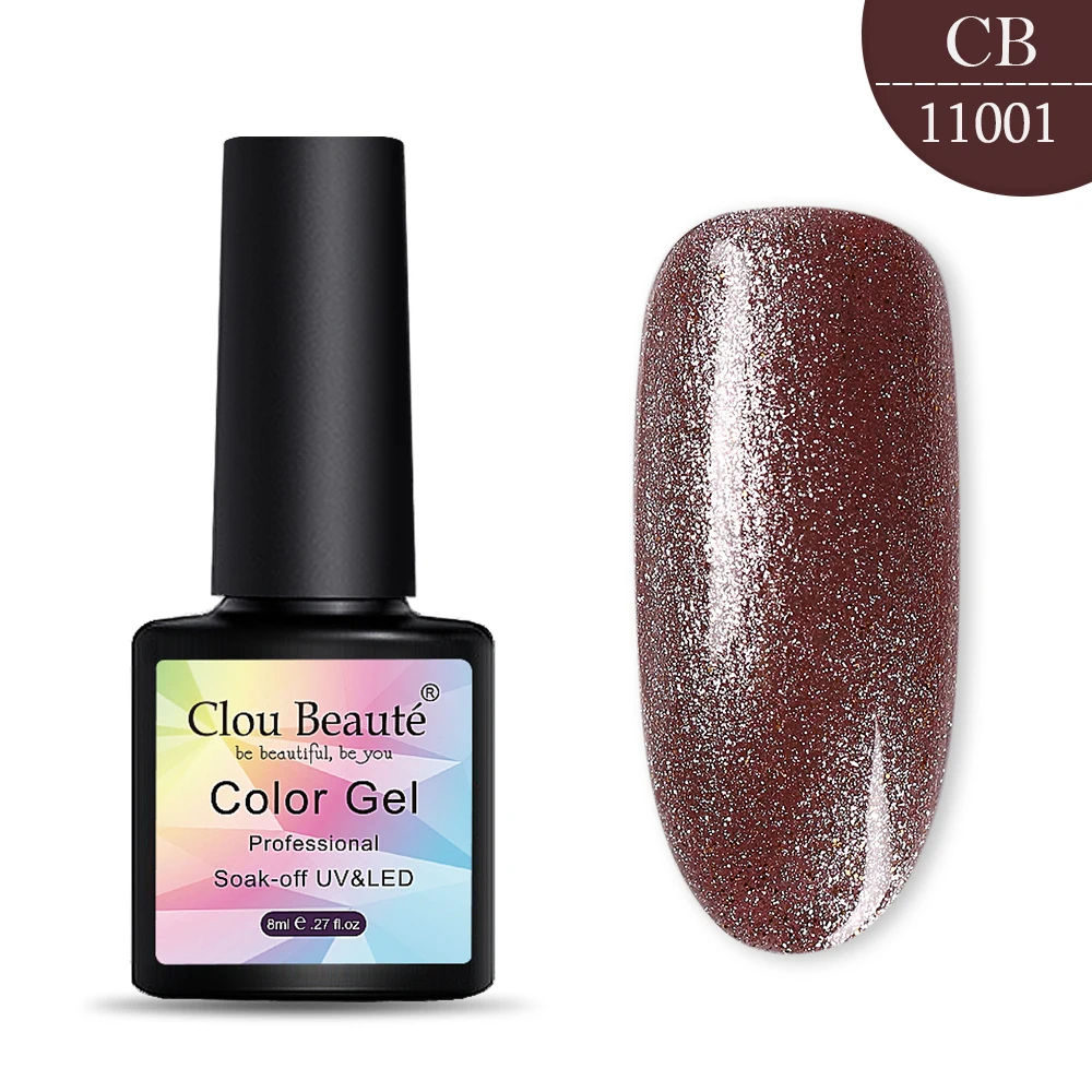 Clou Beaute Набор лаков для ногтей 8 мл цветная гелевая краска для ногтей гель-лаки лак для ногтей полуперманентный Vernis Hybrid - Цвет: 11001