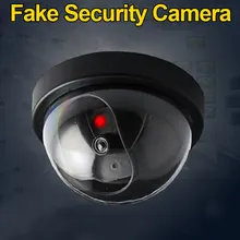 Wireless Simulation Video Surveillance Fake Camera Virtual Dome Camera Flashing Red LED Light For All Occasions