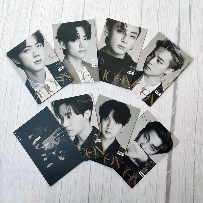 Kpop Bangtan Boys Dicon Magazine Cover Lomo Card Poster Jung Kook Jimin Suga Rm Hd Photo Cards Wall Sticker Home Decor Wall Stickers Aliexpress