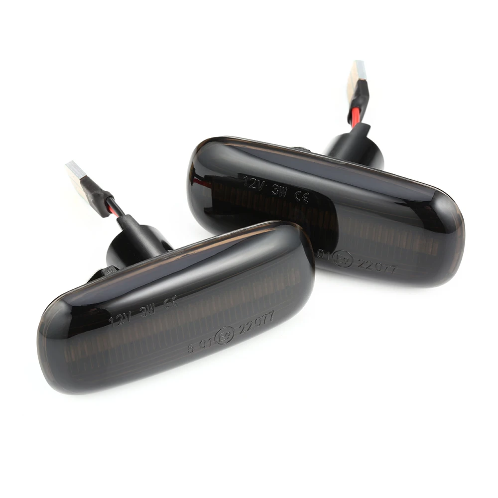 2 шт. струящийся автомобильный боковой габаритный светильник мигалка Янтарный