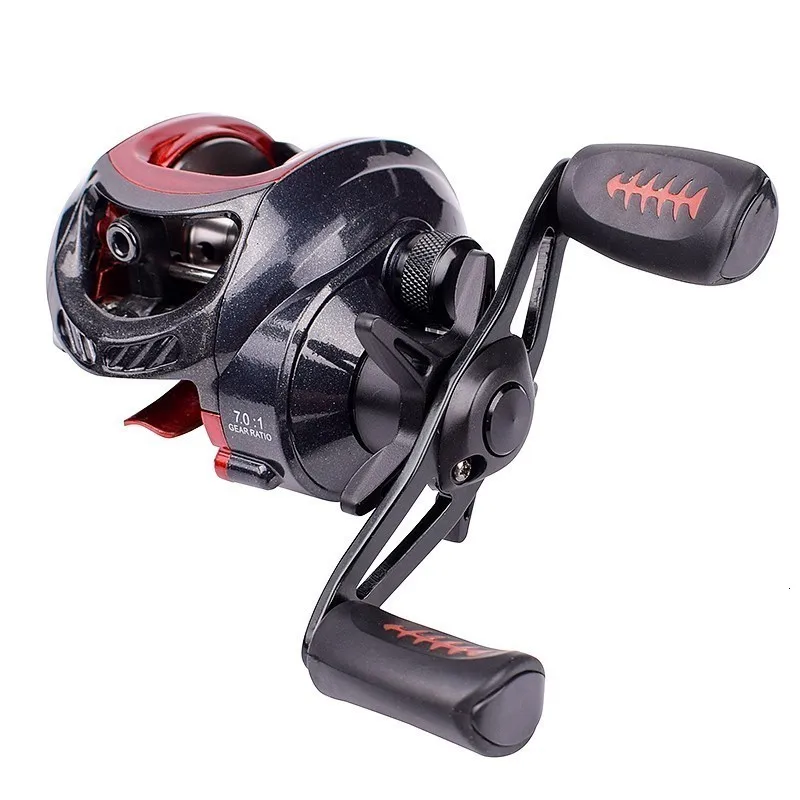 

LIEYUWANG Fishing Casting Reel Ratio 7.0:1 Left Right Hand Max Drag 6kg Metal Spool Saltwater Baitcasting Fishing Reel Pesca