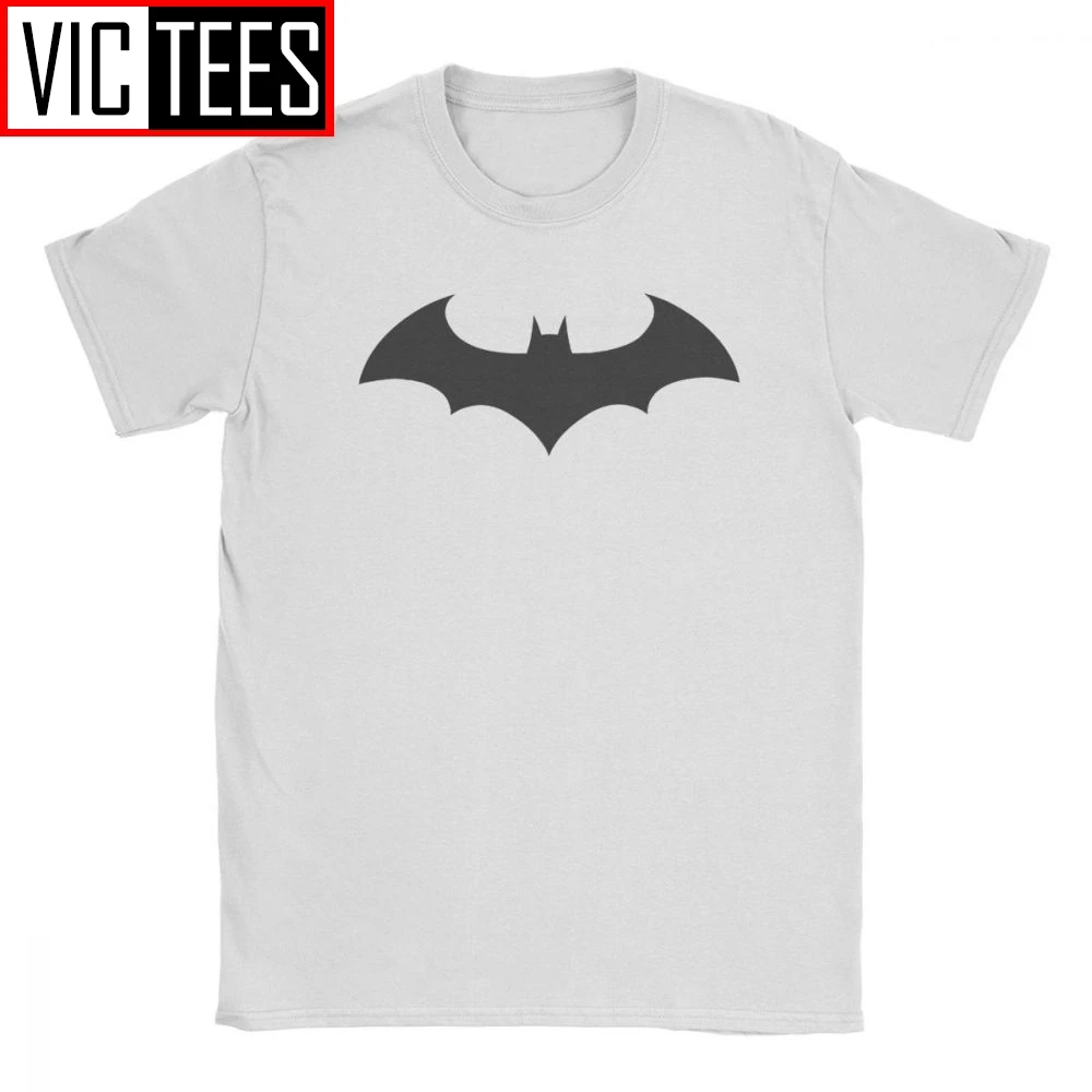 

Men Batman Symbol Simple Bat Silhouette Logo Tshirt 100 Percent Cotton Casual Winter T-Shirt Oversized Male