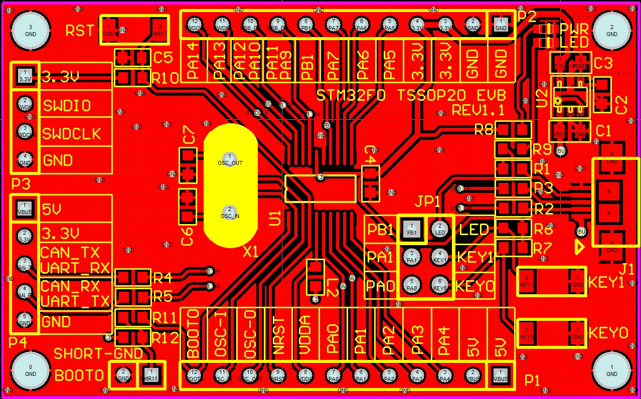 STM32F042F4P6 макетная плата оценочная плата USBHID полная рутинная USB клавиатура исходный код