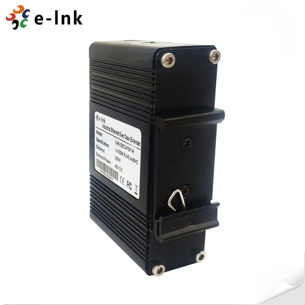 4 Port Industrial EOC Receiver with POC Ethernet