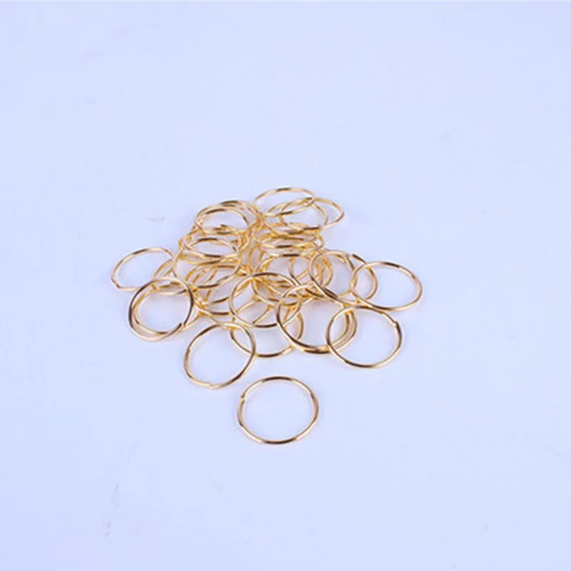 

20pcs/lot Golden/ Silver Hair Braid Dreadlock Bead Cuff Clip Braid Hoop Circle Approx 14mm Inner Hole