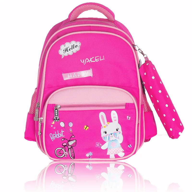 

Cute Cartoon Rabbit Digital Printing Kids School Bag Children Backpack NYLON Young STUDENT'S Backpack-