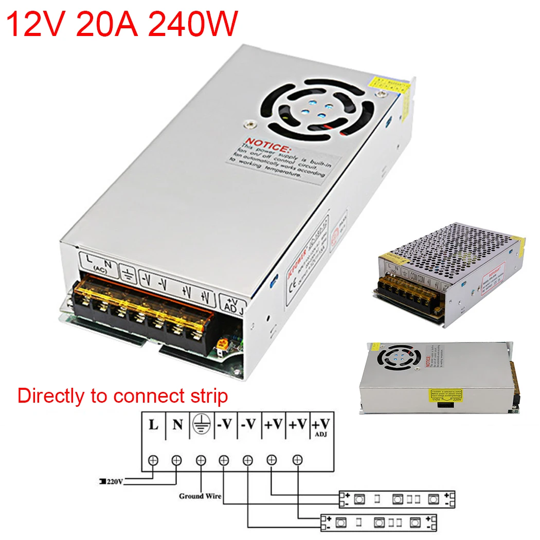 12V20A Регулируемый источник питания