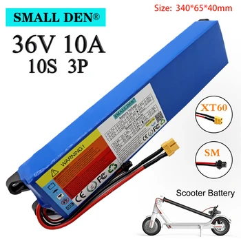 

36V 10Ah 18650 Rechargeable lithium Battery pack 10S3P 500W High power for Modified Bikes Scooter Electric Vehicle,With BMS XT60