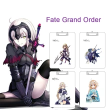 

Anime Clipboard Folder Fate Grand Order A4 File Writing Pad Cute Acrylic Transparent Clipboard Storage Office School Supplies