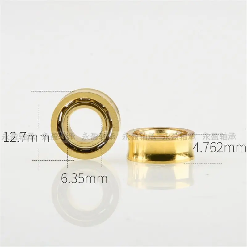 6pcs R188KK UR188 Gold Plated Bearing For Fidget Spinner Yoyos Fan D5QA
