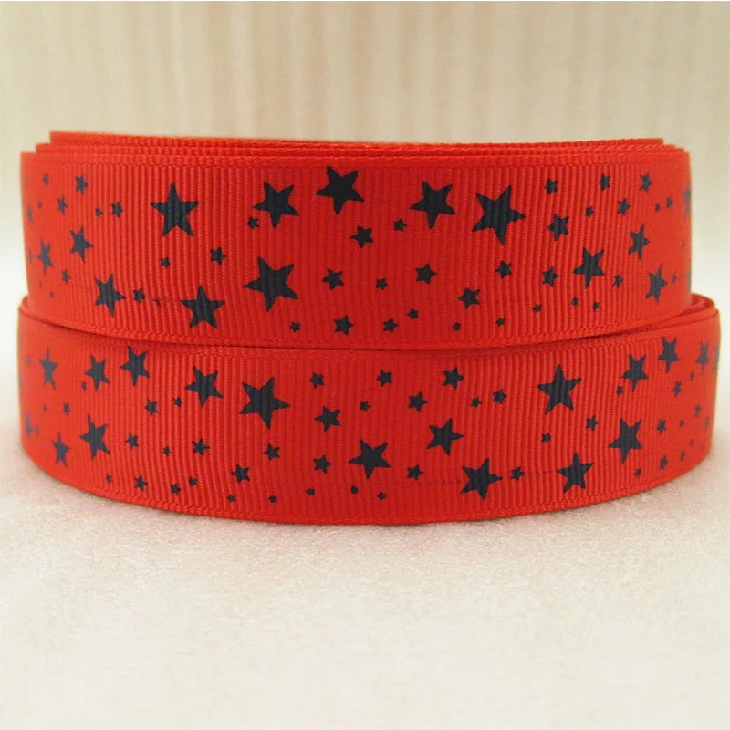 1005375001 David accessories, 50 ярдов, 7/8 дюйма(22 мм), лента с принтом в виде звезд, Полиэстеровая корсажная лента, сделай сам, для дома, подарочная упаковка, 50Yc3097 - Цвет: 1005375001