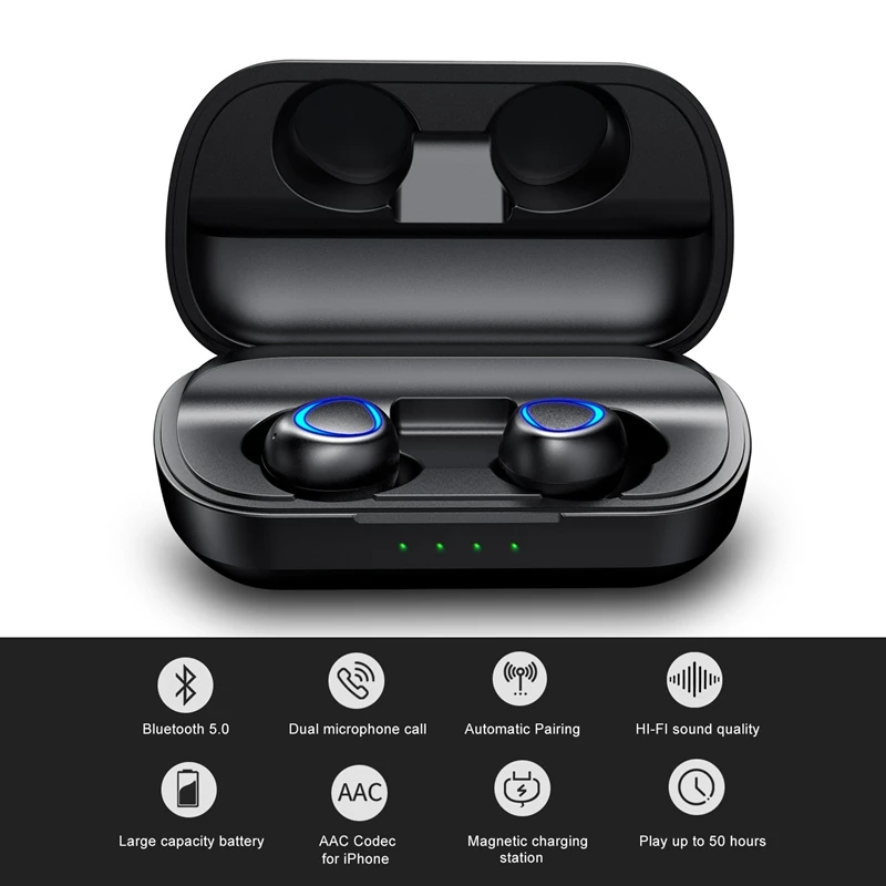 IP010 плюс беспроводной зарядный чехол TWS Bluetooth наушники глубокий бас спортивные
