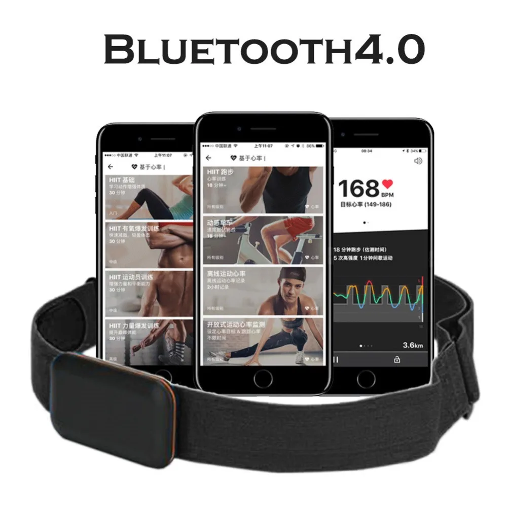 Монитор сердечного ритма нагрудный ремень Bluetooth 4,0 ANT фитнес-датчик совместимый ремень Wahoo Polar Garmin подключенный наружный ремешок