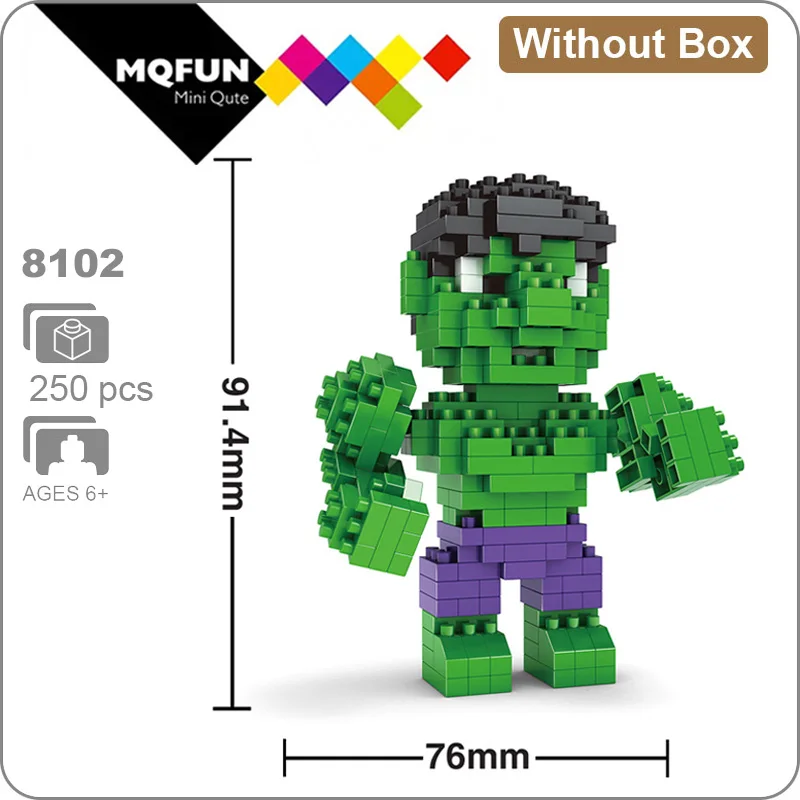 Hsanhe Марвел Мститель супер герой Железный человек Человек-паук Фигурки обучающая игрушка DIY сборка модель Строительные кирпичи - Цвет: 8102 Without Box