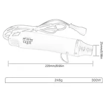 Электрическая термовоздуходувка с регулируемой температурой, смягчающая тепло, Многофункциональный ручной пистолет с горячим воздухом