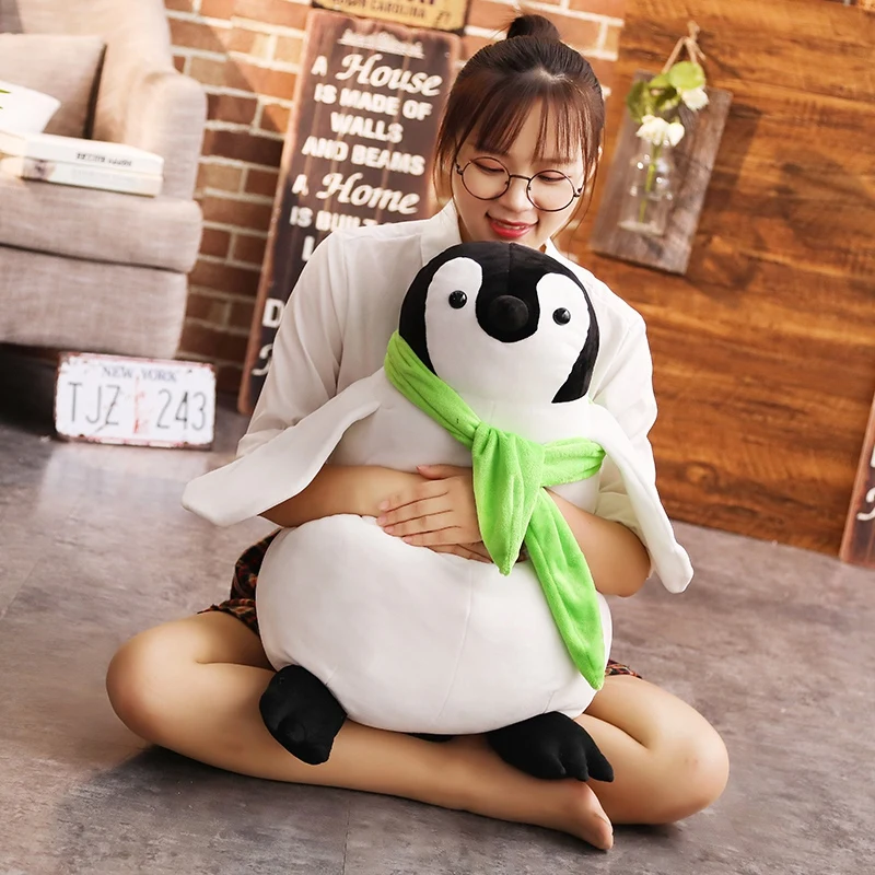 Explosion style cute plush toy sea animal penguin scarf penguin doll pillow cushion creative gift pendant decoration doll gift