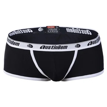 

2020 Fashion Brand AUSTINBEM Cotton Underwear Men boxer Letter Sexy Boxers Underwear Soft Cotton Cueca S-XL