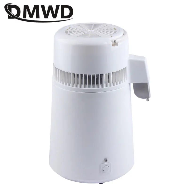 DMWD-Distillateur d'eau pure en plastique, supporter ficateur d'eau en acier inoxydable, équipement de distillation dentaire, 4L, US