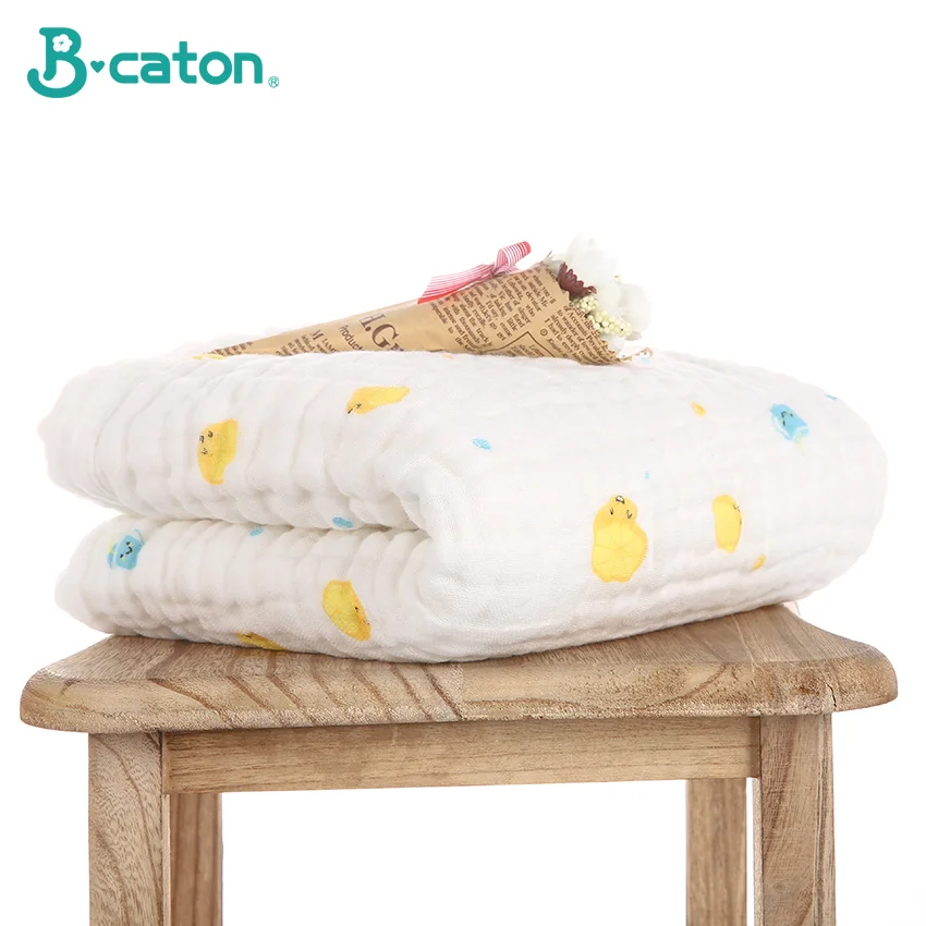 

Baby Bath Towel Baby Cotton Bubble Gauze 6 Layers Washcloth Baby Blankets Child Towel Soft And Strong Water Absorption105X105Cm