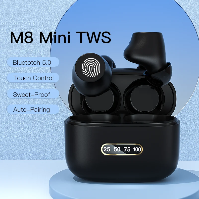 TWS Bluetooth 5 0 наушники стерео настоящие беспроводные наушники-вкладыши гарнитура