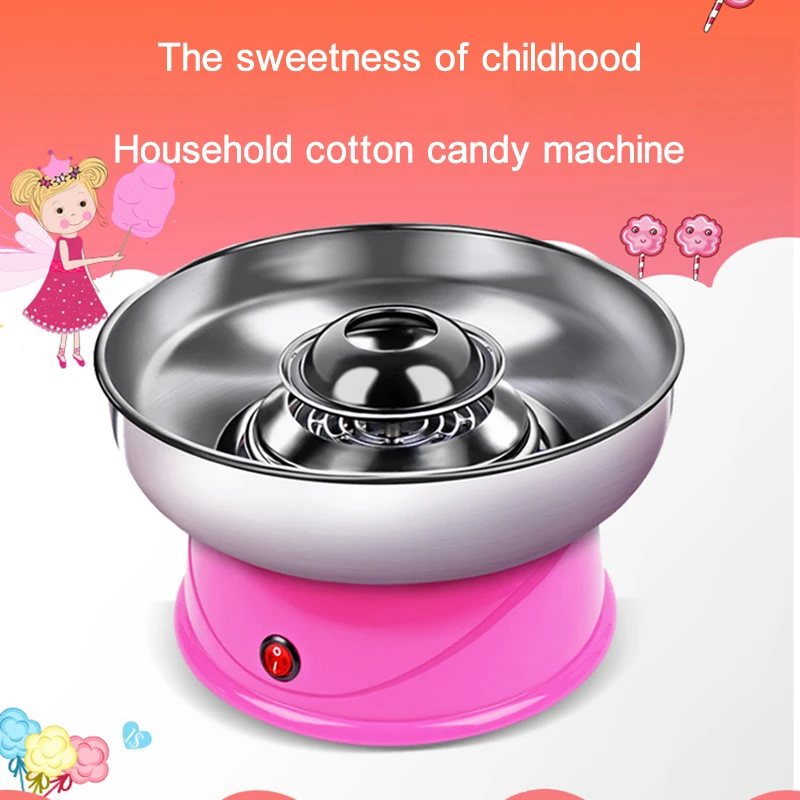 Electric Diy Sweet Cotton Candy Maker Household Electric Mini Children's Cotton Candy Making Machine Marshmallow Machine