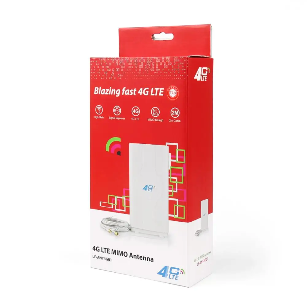 Artudatech Крытый пылающий Быстрый 3g 4G 88dBi LTE MIMO антенна 700 МГц-2600 МГц 2 м TS-9 соединительный провод