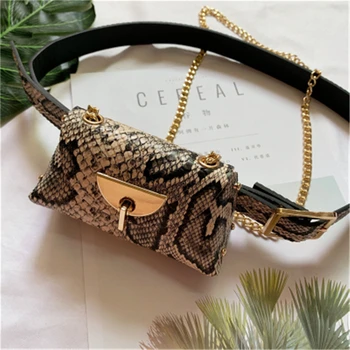 

Fanny Pack Snake Leather Waist Pack Women Waist Belt Bag Bum Bag Crocodile Shoulder Bag Chest Pack Crossbody Purse For Women