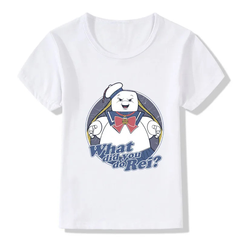 star wars t shirt Summer Kids T Shirt Old School Ghostbuster Stay Puft Cartoon Print Funny Boys T shirt Baby Girls Clothes Children Tops,HKP5224 t shirt design T-Shirts