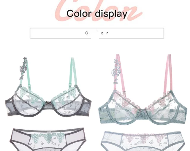 Underwear Set Transparent Underwear Set  Transparent Bra Panty Set - Sexy  Lace - Aliexpress