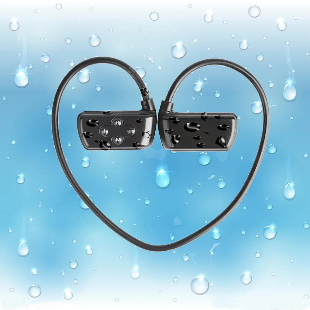 HYC-901 Беспроводные Bluetooth 5,0 наушники IPX8 водонепроницаемые спортивные наушники для плавания с микрофоном 8 Гб MP3 плеер Bluetooth наушники