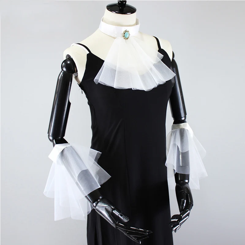

Handmade Victorian Detachable Fake Ruff Collar Vintage Neck Ruffles With Wrist Cuffs Set Gothic